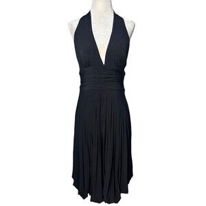 Caché Womens Black Y2K Cocktail Dress Size 2 Goth Glam Prom Eveningwear Fairy